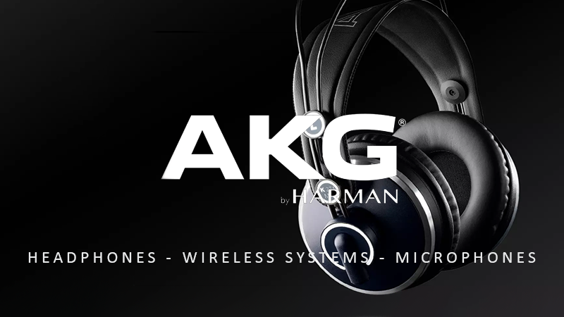 AKG HEADPHONES WIRELESS SYSTEMS MICROPHONES