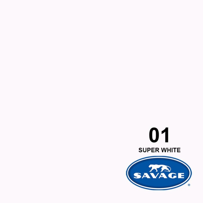 Savage Super White Seamless Background Paper (107'' W x 36' L) - HD Source