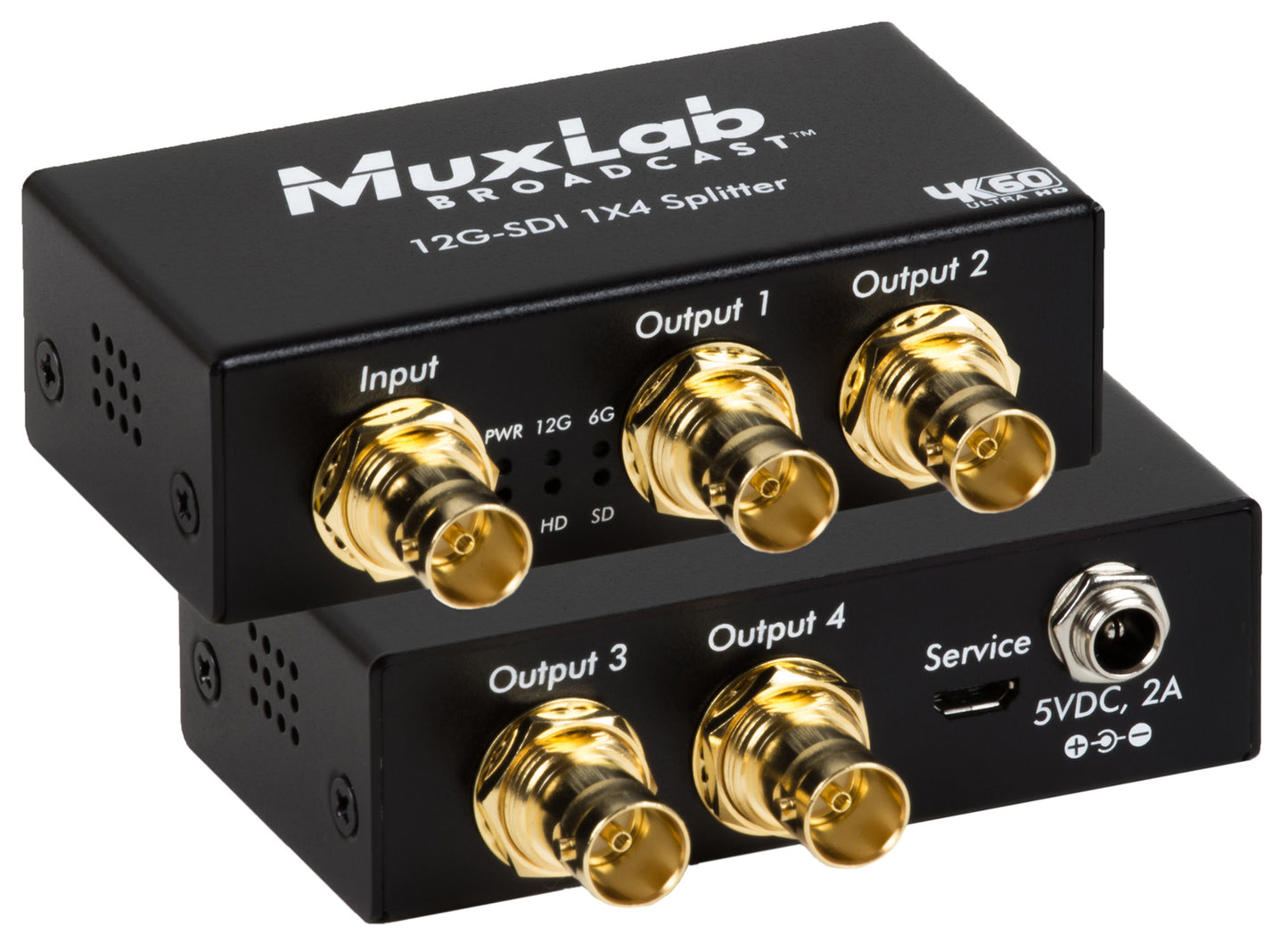 Muxlab 12G-SDI Splitter, 4K/60 - HD Source