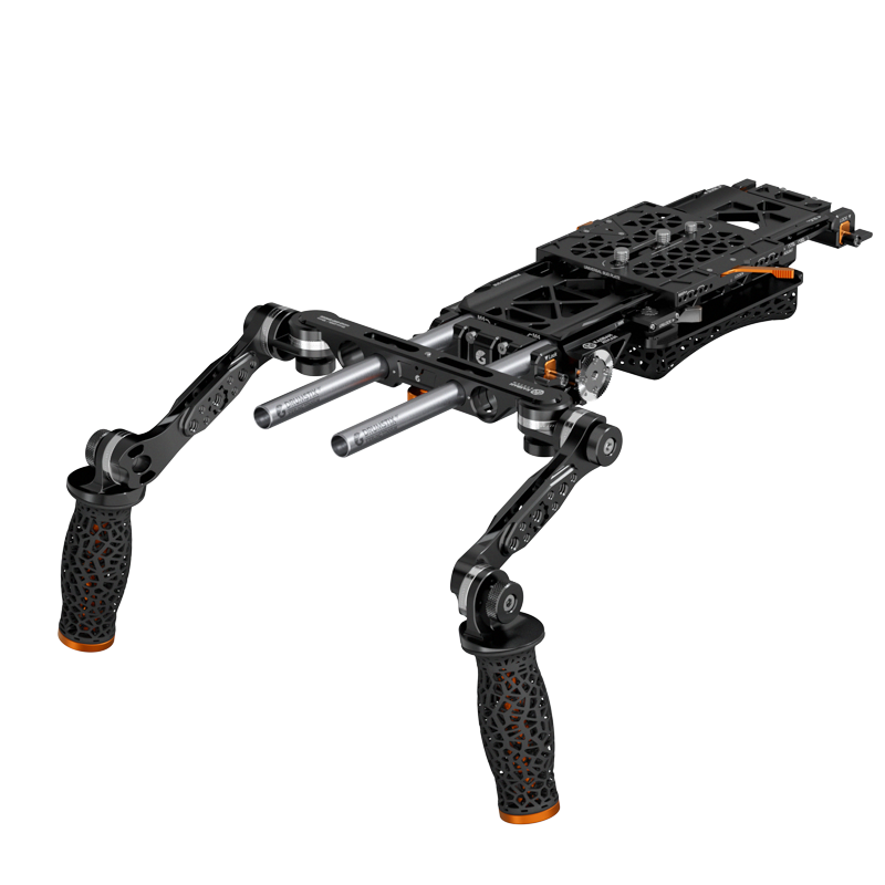 Bright Tangerine KASBAH Ātman Universal Shoulder Rig and Handgrip Kit (Two-Axis Bud VCT-14) - HD Source