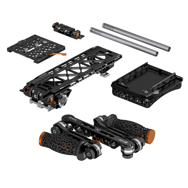 Bright Tangerine KASBAH Ātman Universal Shoulder Rig and Handgrip Kit (Two-Axis Bud VCT-14) - HD Source