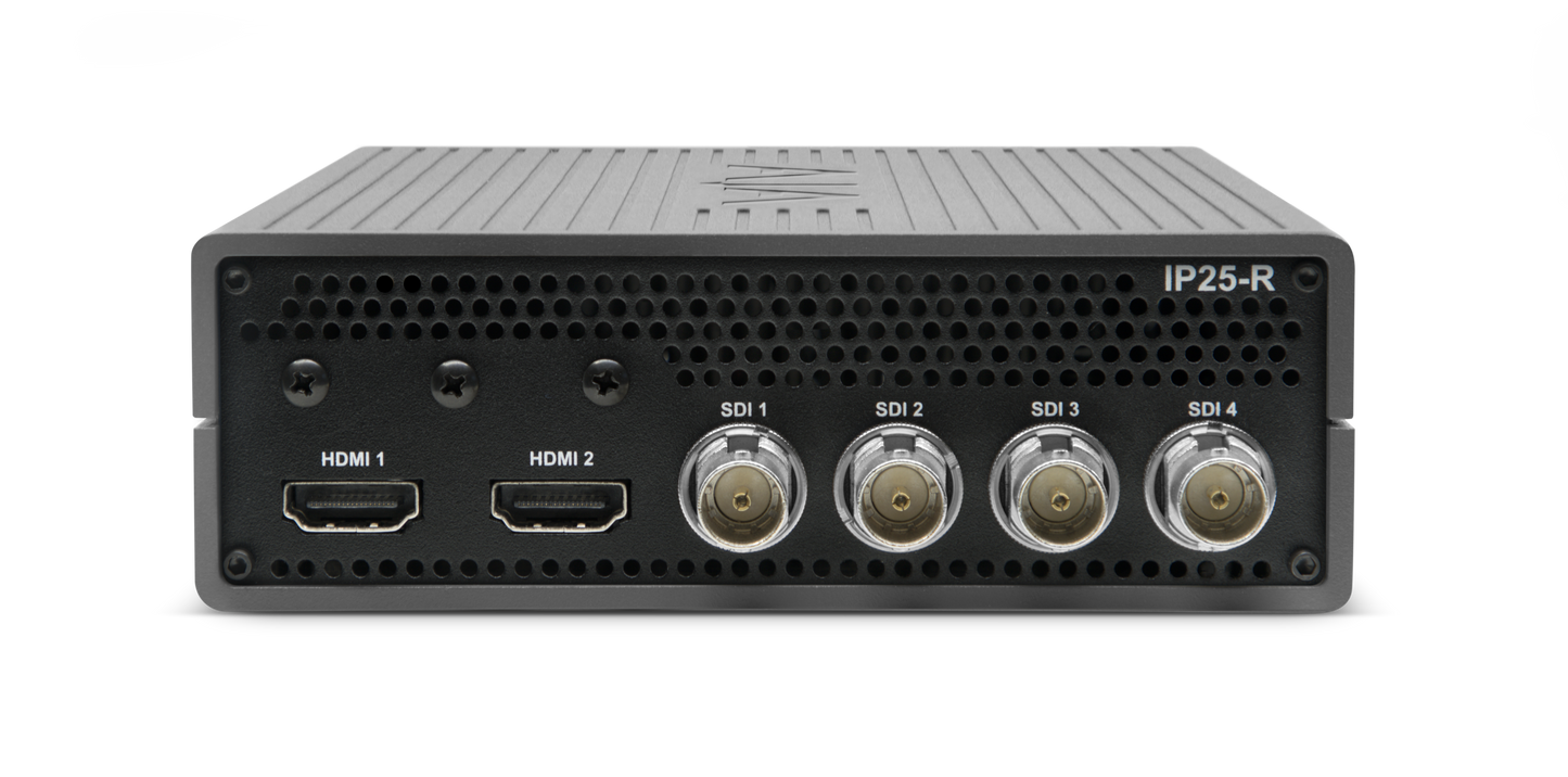 AJA IP25-R High Performance 4K SMPTE ST 2110 to 12G-SDI/HDMI Converter