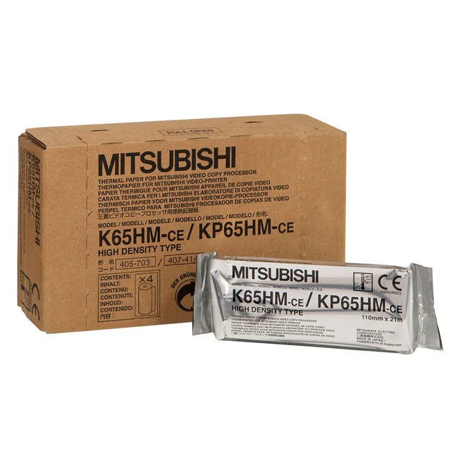 Mitsubishi K-65HM(CE) B&W Printer Paper x4 Pack - HD Source