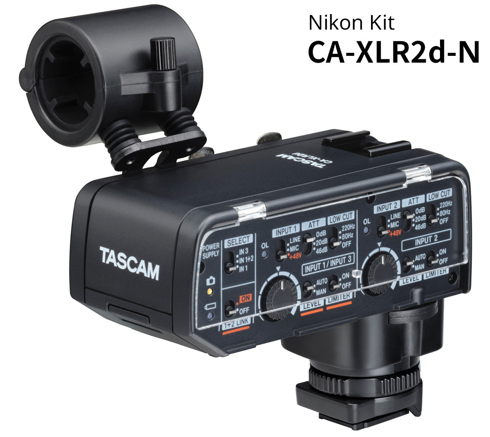 Tascam XLR Microphone Adapter for Mirrorless and DSLR Cameras