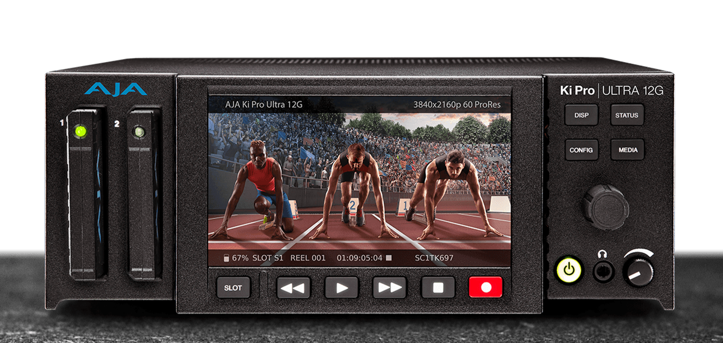 AJA Ki Pro Ultra 12G | 12G-SDI 4K/UHD/HD Recorder and Player Multi-Channel HD Recorder - HD Source