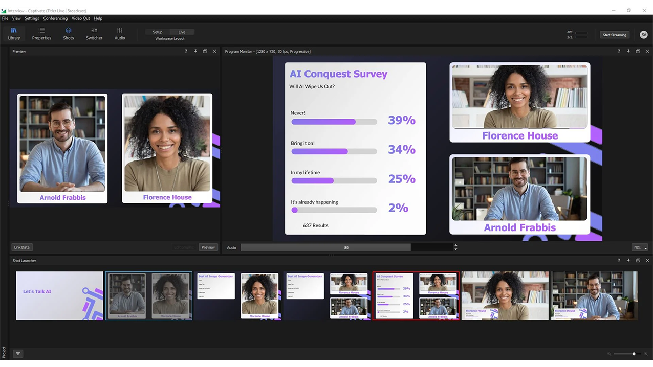 NewBlue Captivate Broadcast Video Graphics - HD Source