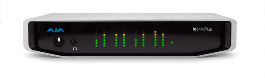 AJA IO-4K-PLUS-R0 12-bit 4K/UltraHD/HD I/O via Thunderbolt 3, with 12G-SDI and HDMI 2.0 I/O, AC adapter (Thunderbolt cable not included) - HD Source