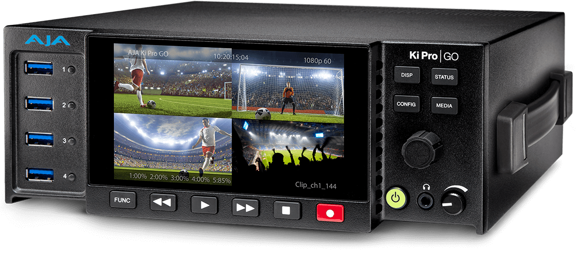 AJA KI-PRO-GO-R0 MULTI-CHANNEL HD H.264 USB 3.0 RECORDER AND PLAYER - HD Source