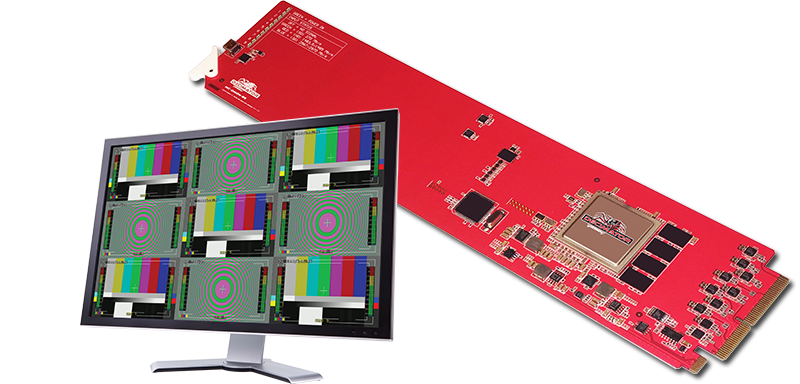 Decimator MC-DMON-9S: openGear 9 Channel Multi-Viewer with SDI outputs for 3G/HD/SD - HD Source