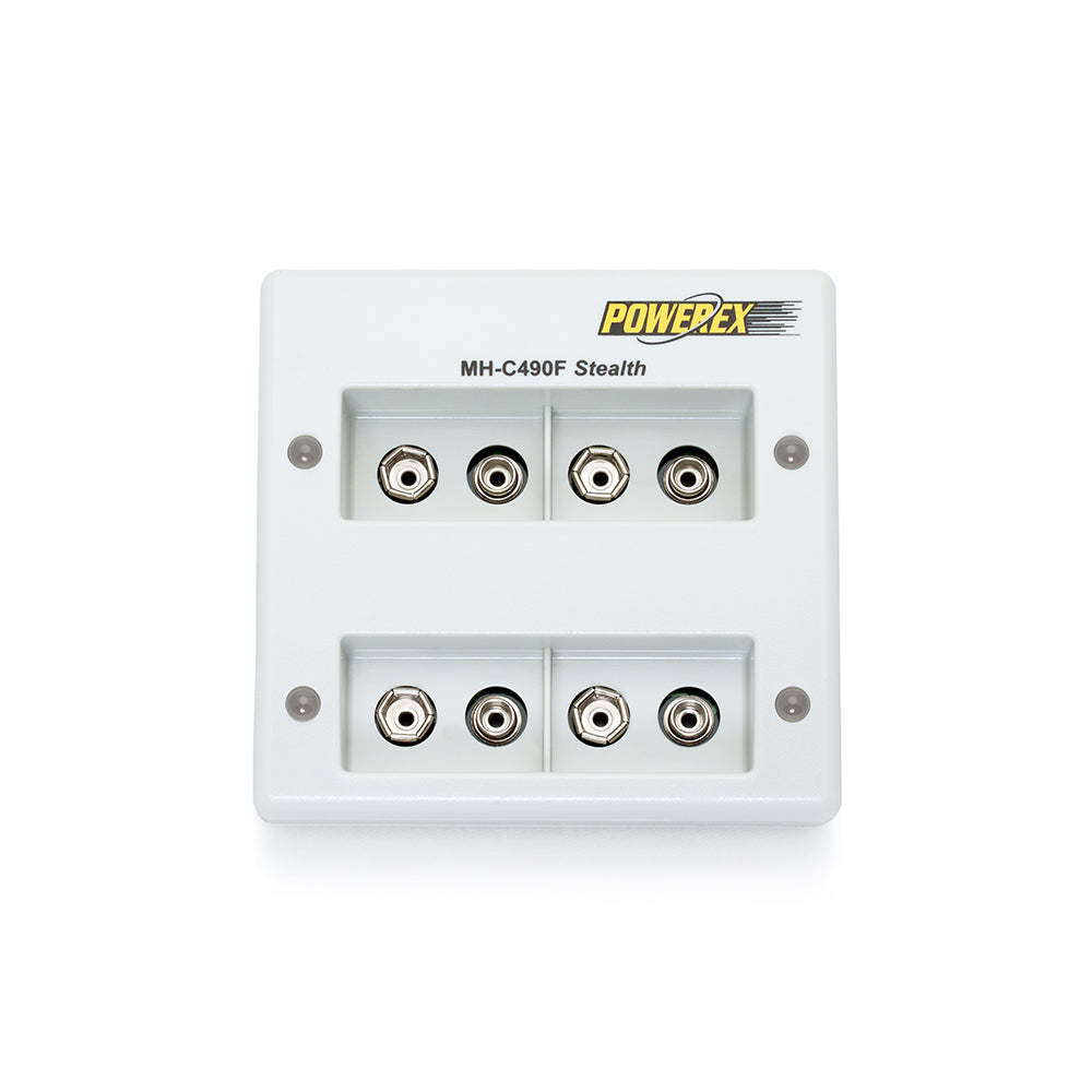 Powerex MH-C490F-DCW 4 Bank Charger for 9V NimH Battery with Car Adapter - HD Source