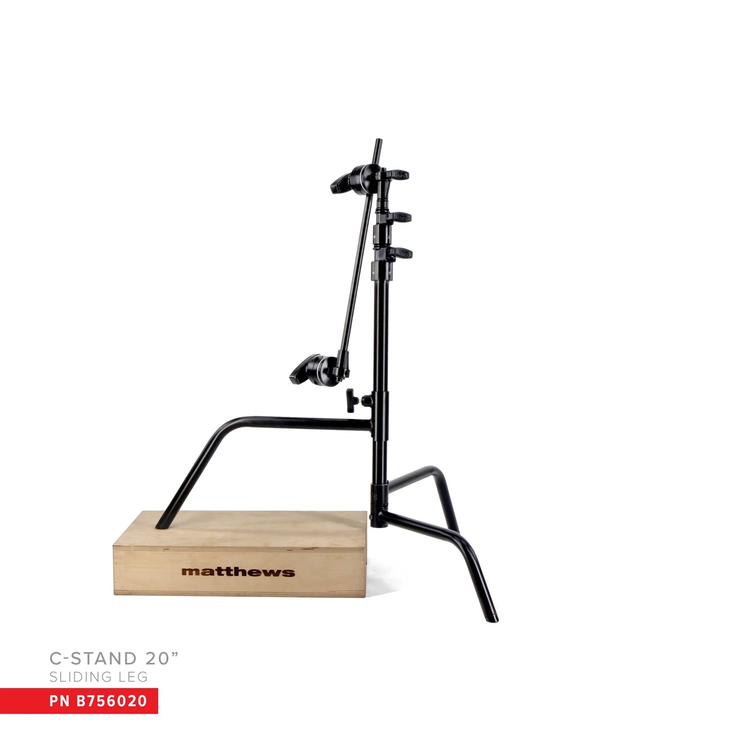 20" C-STAND W/SLIDING LEG, INCLUDES GRIP HEAD & ARM | MSE Matthews Grip - HD Source