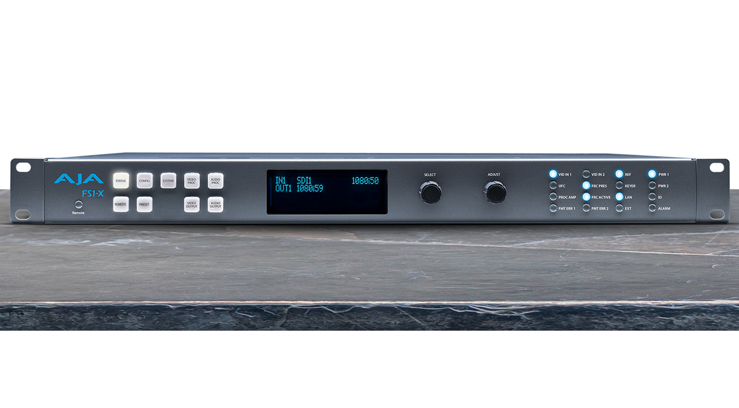 AJA FS full range of 1RU frame synchronizers and multi-capable converters - HD Source