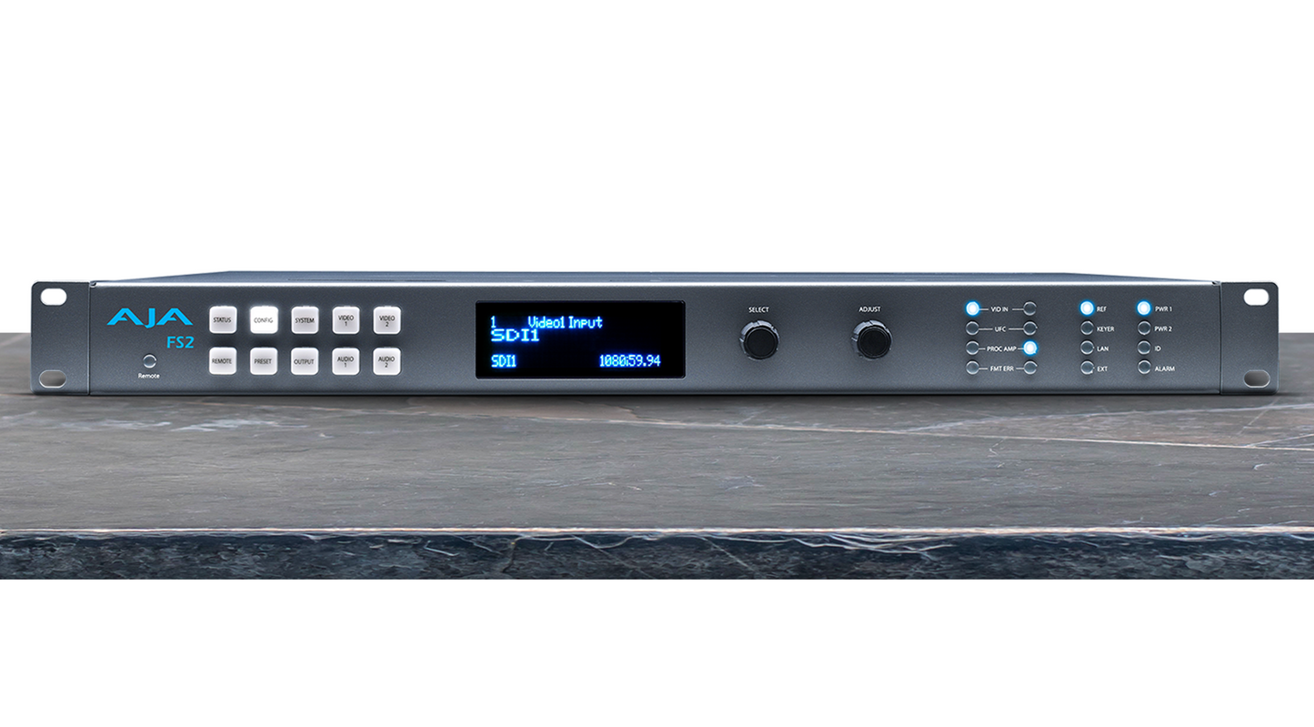 AJA FS full range of 1RU frame synchronizers and multi-capable converters - HD Source