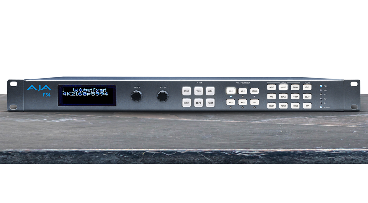 AJA FS full range of 1RU frame synchronizers and multi-capable converters - HD Source