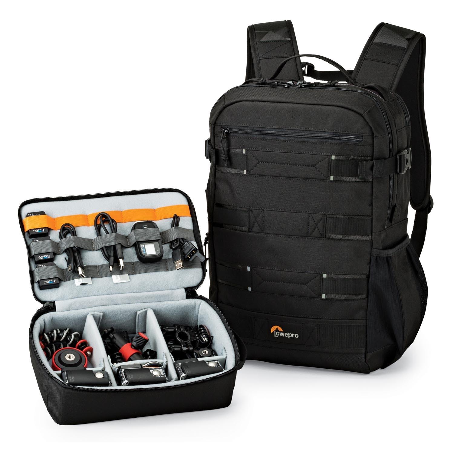 backpack for dslr and gopro and laptop Lowepro ViewPoint BP-250 AW Black Modular Backpack – HD Source