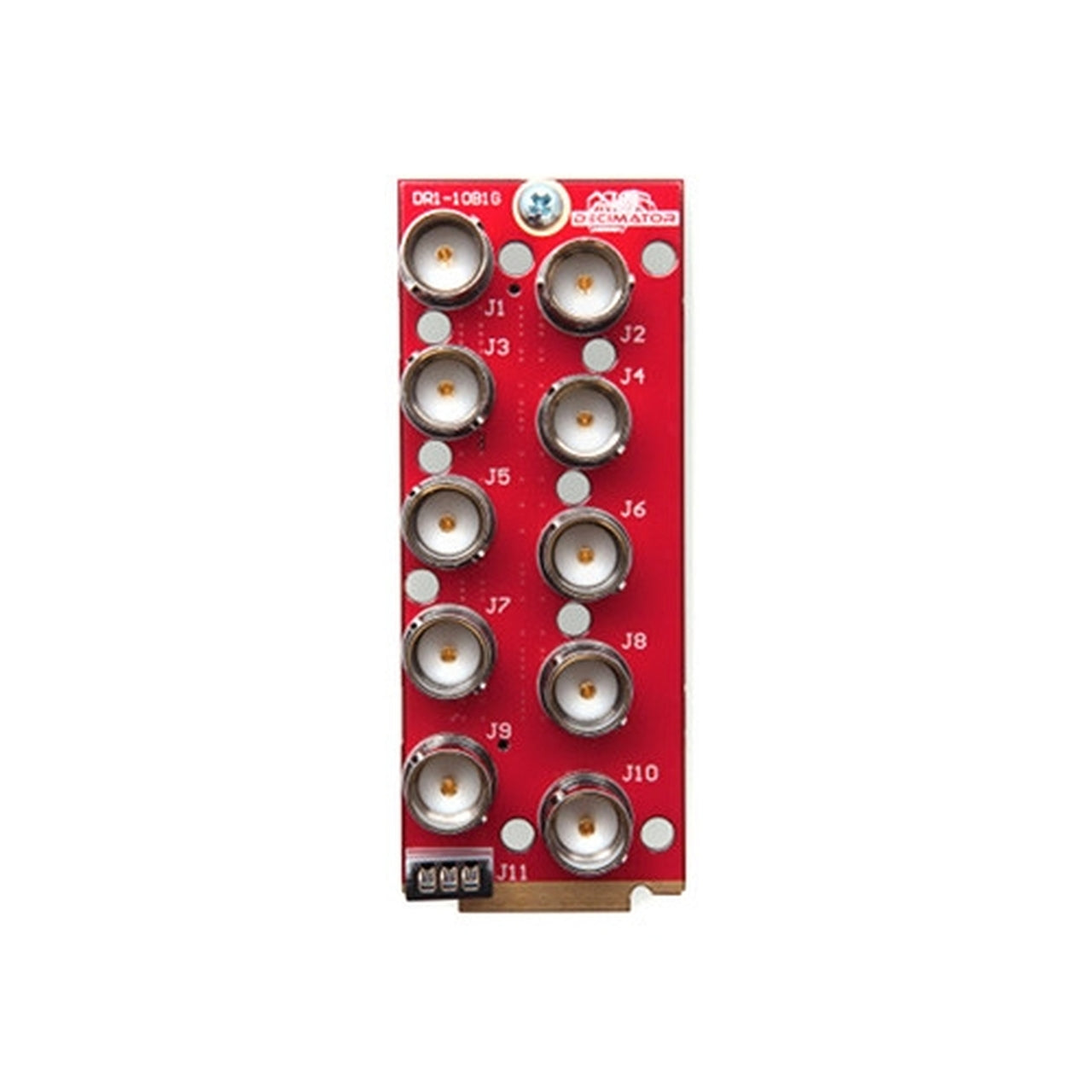 Decimator openGear Rear Module: openGear 2/3 Rear 10x BNC and GPI for MC-DMON-QUAD & MC-DMON-9S - HD Source