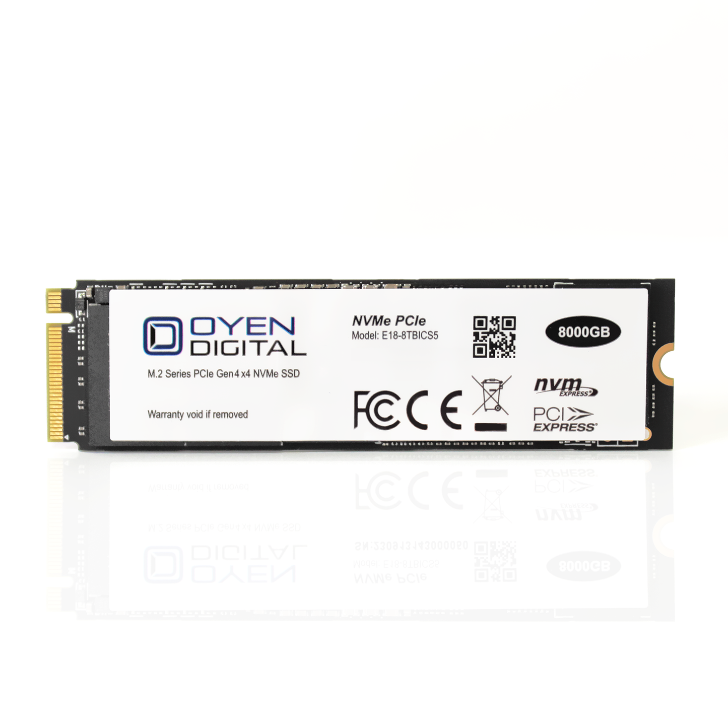 Oyen Digital 8TB NVMe M.2 2280 Gen4 PCIe TLC Solid State Drive SSD