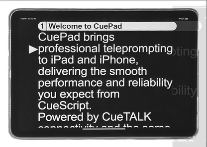 Cuescript CuePad App - HD Source