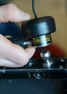 Quick release has an easy pull up clamp to quickly detach the clamp from the ball stud.