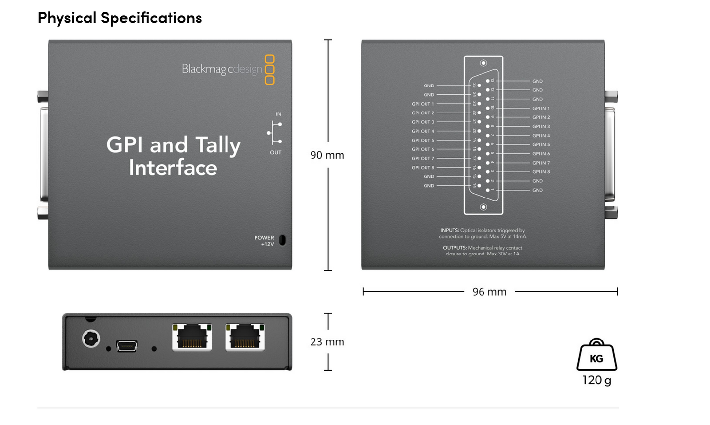 Blackmagic Design GPI and Tally Interface for ATEM production switchers - HD Source
