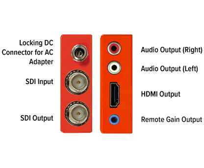 MultiDyne | NBX-3G-HDMI-DMX | 3G/HD/SD-SDI to HDMI Converter w/Multichannel Audio Downmix - HD Source