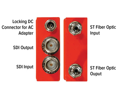 MultiDyne | NBX-TRX-3G-ST 3G/HD/SD-SDI Fiber Optic Transceiver ST Connectors - HD Source