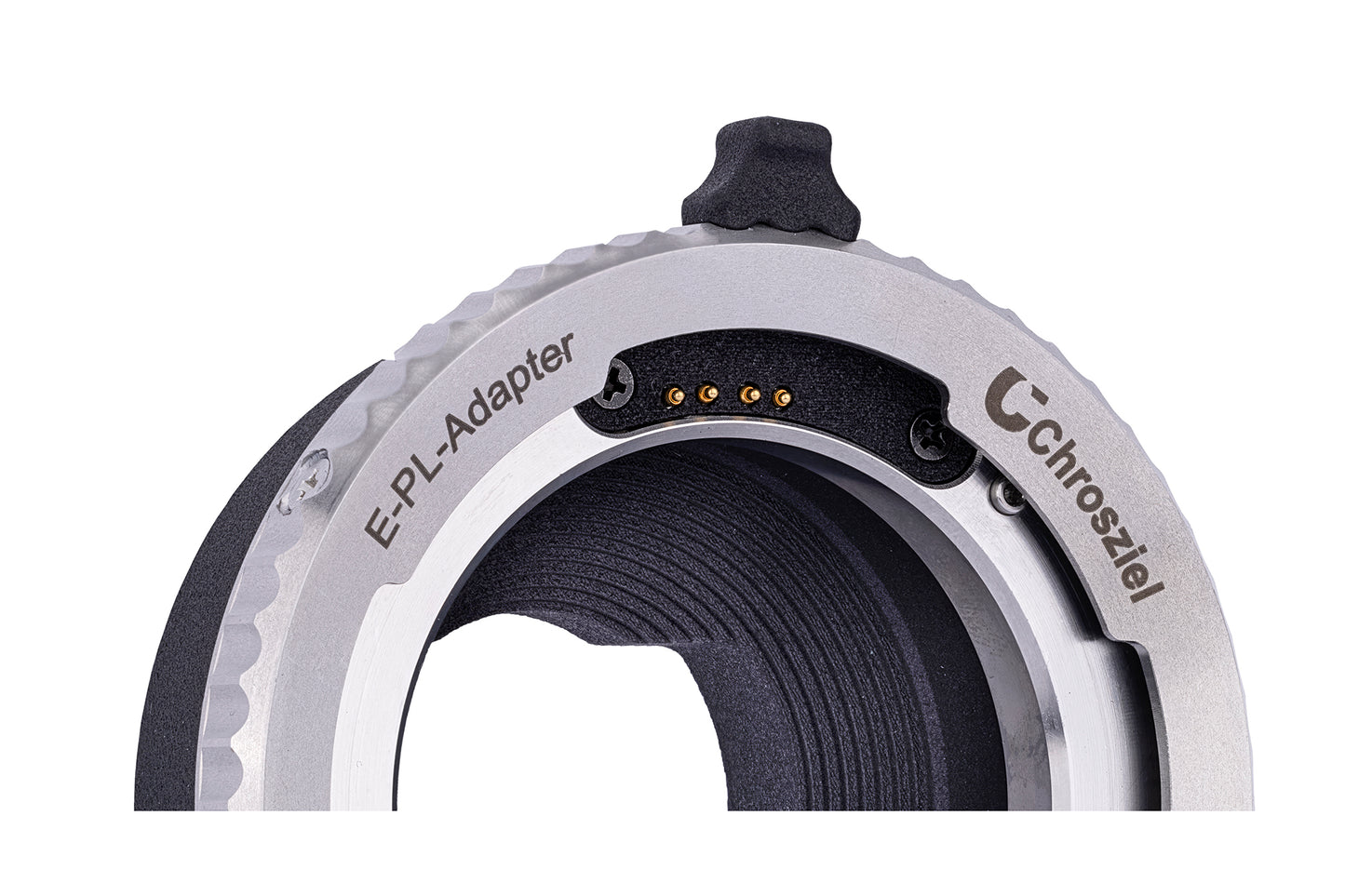 Chrosziel Meta Mount: Sony E to PL Lens Adapter with metadata communication. Enables cine lens metadata transmission. Full control of ENG lenses.