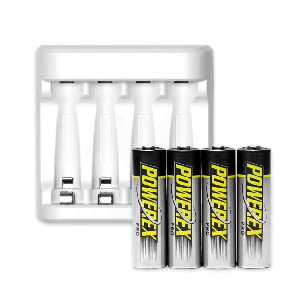 Powerex MH-C401U USB Smart Charger + 4 Powerex PRO AA (2nd Gen) - HD Source