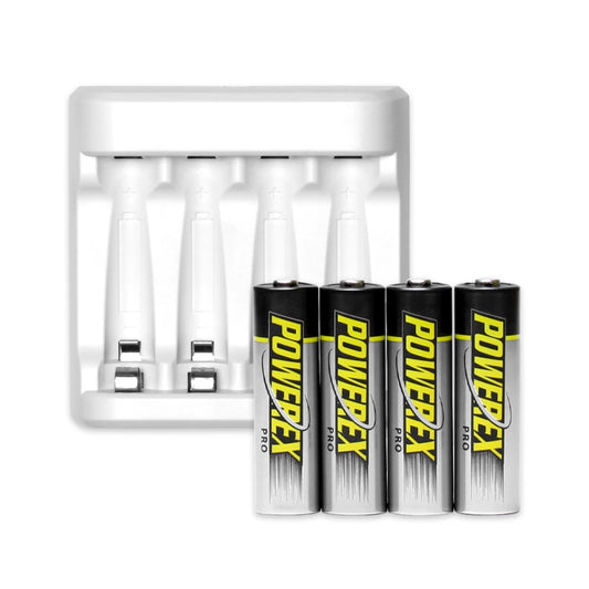 Powerex MH-C401U USB Smart Charger + 4 Powerex PRO AA (2nd Gen) - HD Source
