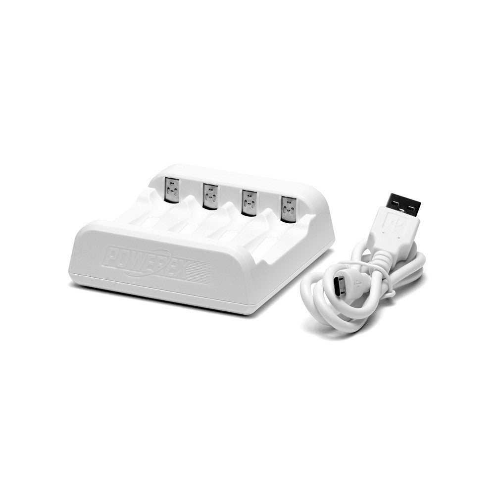 Powerex MH-C401U USB Smart Charger + 4 Powerex PRO AA (2nd Gen) - HD Source