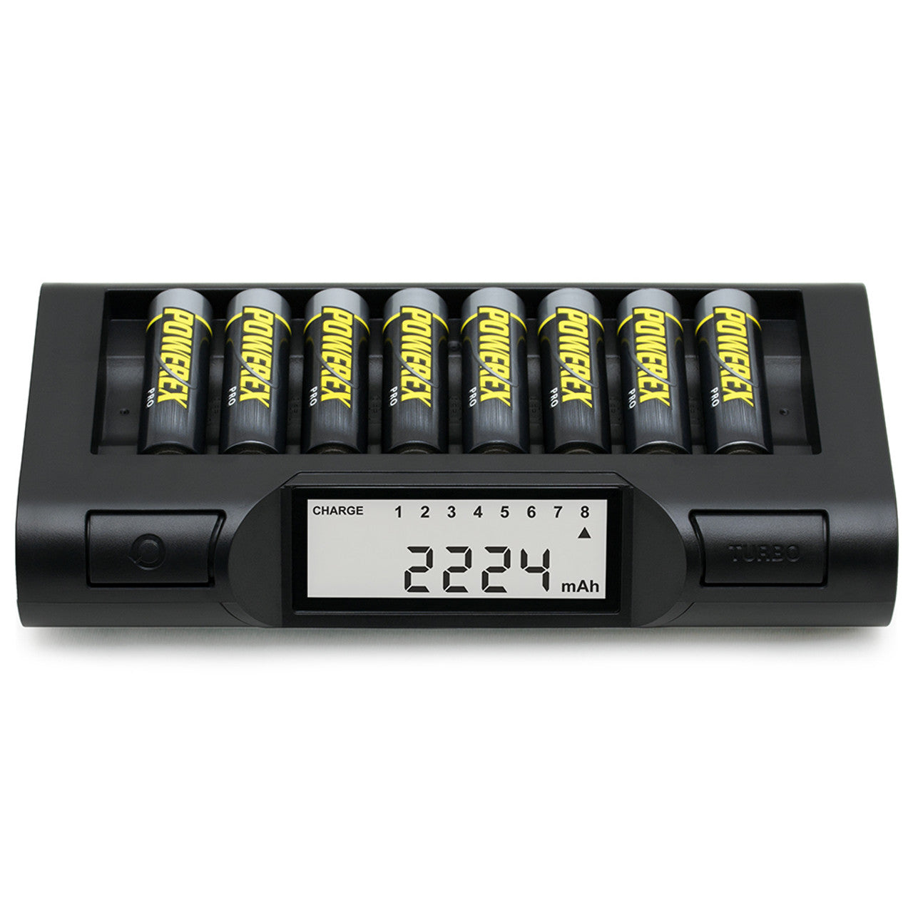 Powerex MH-C980 Turbo Charger-Analyzer + 8 Powerex PRO AA 2700mAh Batteries