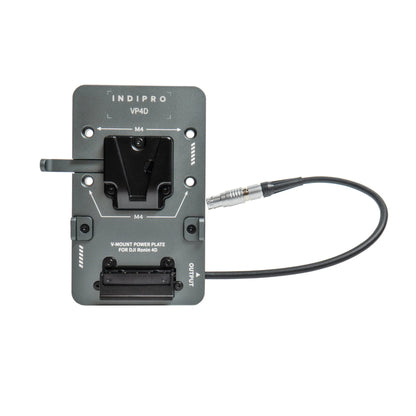 Indipro V-Mount Battery Power System for DJI Ronin 4D - Extended Cable (9”) - HD Source
