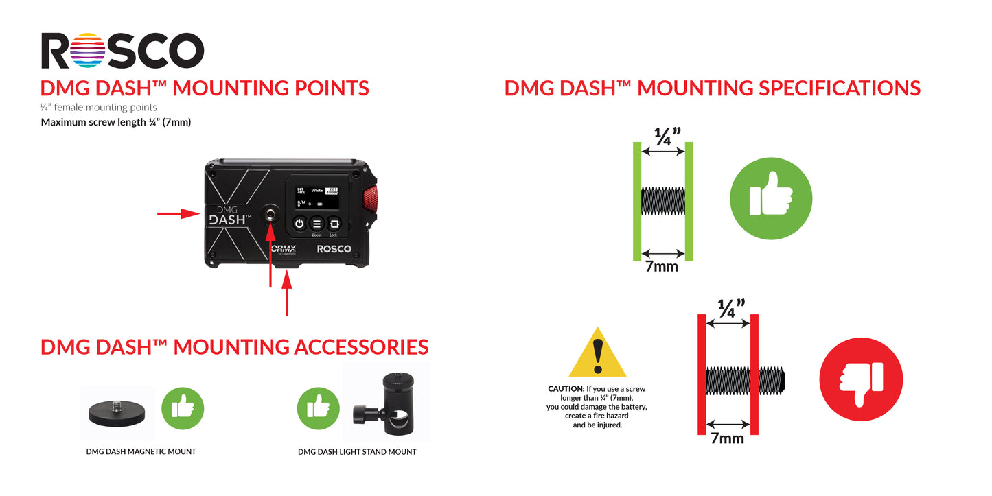 Rosco DMG Dash Pocket LED Kit - Single Kit - HD Source