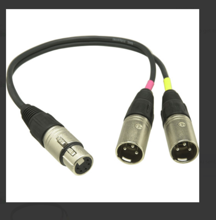 Sennheiser ACS5 5-pin XLR Y Cable