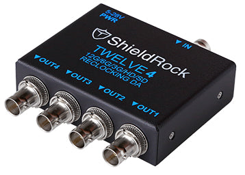 Shieldrock TWELVE4 - 12G Re-Clocking SDI DA -1:4 - HD Source