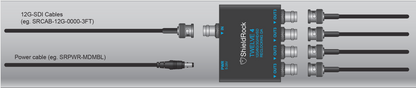 Shieldrock TWELVE4 - 12G Re-Clocking SDI DA -1:4