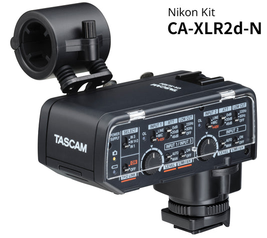Tascam XLR Microphone Adapter for Mirrorless and DSLR Cameras