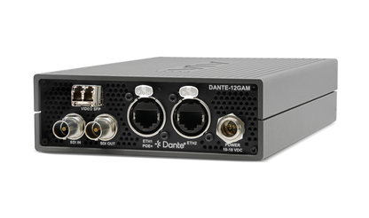 AJA DANTE-12GAM Dante®, AES67 and SMPTE ST 2110-30 SDI Audio Embedder/Disembedder