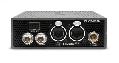 AJA DANTE-12GAM Dante®, AES67 and SMPTE ST 2110-30 SDI Audio Embedder/Disembedder