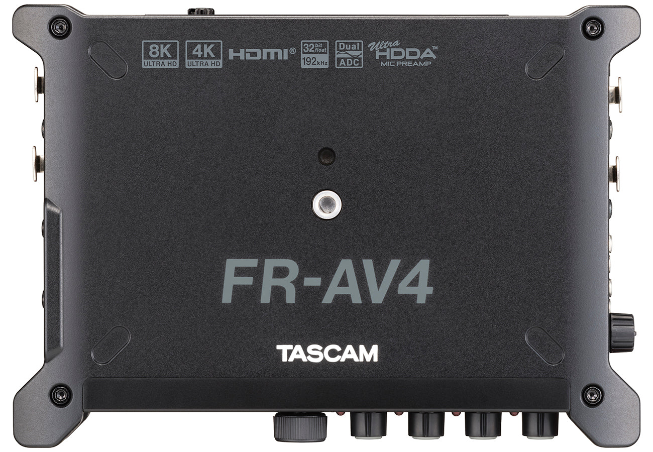 Tascam FR-AV4 - 32-Bit Float 4-ch Field Recorder with Mixer - HD Source