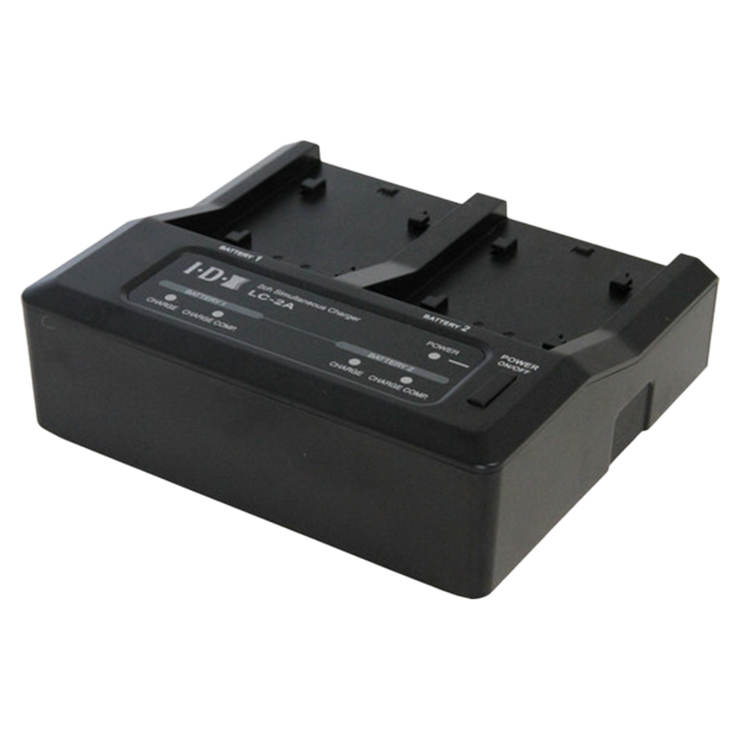 IDX System Technology LC-2A Two-Channel Charger for 7.4V Canon, Panasonic & Sony Batteries - HD Source