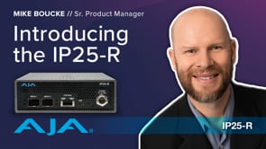 AJA IP25-R High Performance 4K SMPTE ST 2110 to 12G-SDI/HDMI Converter
