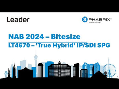 Leader LT4670 True Hybrid  Sync Generator