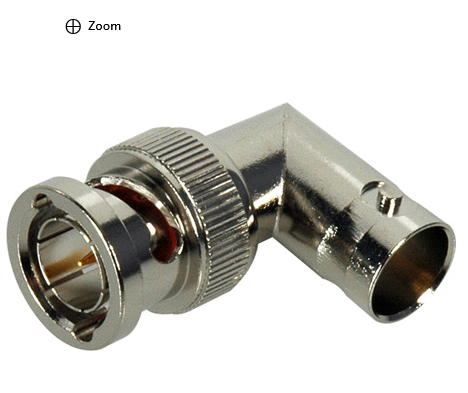 Connectronics B-BFRA 75 Ohm BNC Female to Male Right Angle Adapter - HD Source