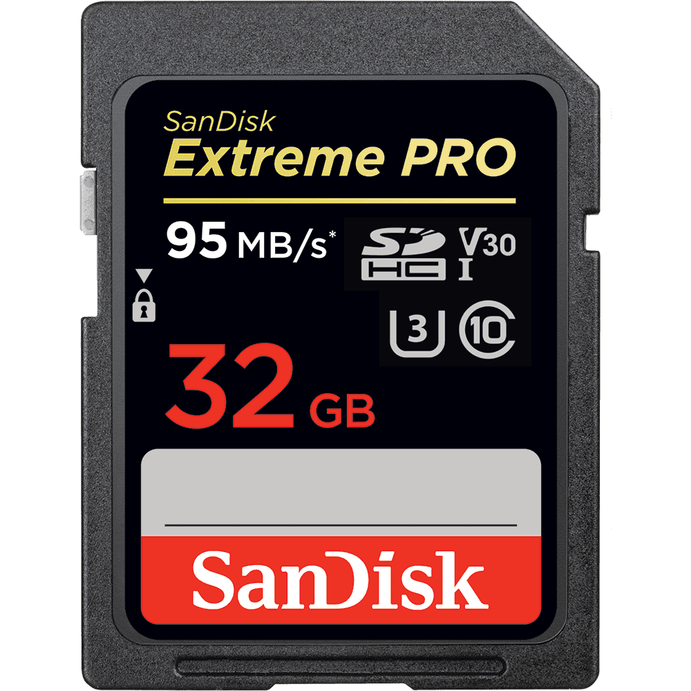 Sandisk 32GB SDHC Card, 95MB/s Extreme Pro, UHS-I - HD Source