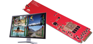 Decimator MC-DMON-QUAD: openGear 4 Channel Multi-viewer with SDI outputs for 3G/HD/SD - HD Source