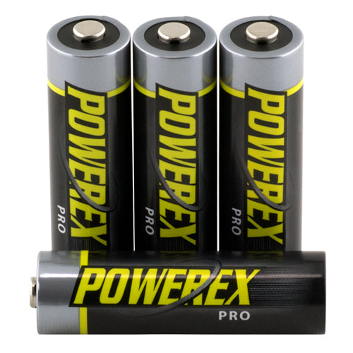 Powerex Pro Rechargeable AA NiMH Batteries (1.2V, 2700mAh) - 4 pack - HD Source