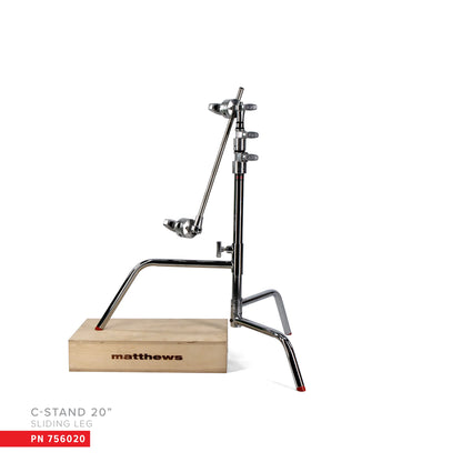 20" C-STAND W/SLIDING LEG, INCLUDES GRIP HEAD & ARM | MSE Matthews Grip - HD Source